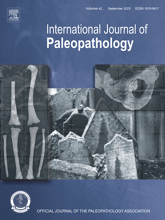 Go to journal home page - International Journal of Paleopathology